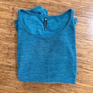 KUHL TEAL ACTIVEWEAR LONG SLEEVE SHIRT WORKOUT HIKING WOMENS S